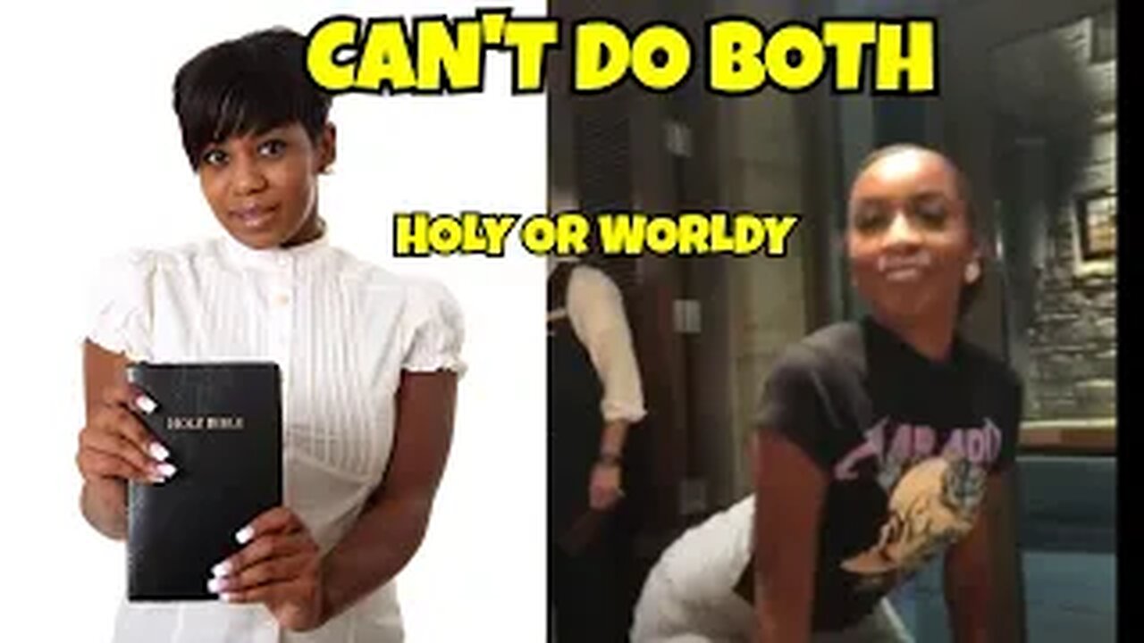 CHRISTIANS LIVE HOLY CAN'T BE WORLDY PICK A SIDE (JESUS OR SIN)