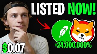 ROBINHOOD FINALLY REVEALS SHIBA INU COIN LISTING IS DONE! 🔥 SHIB NEWS TODAY 🚨