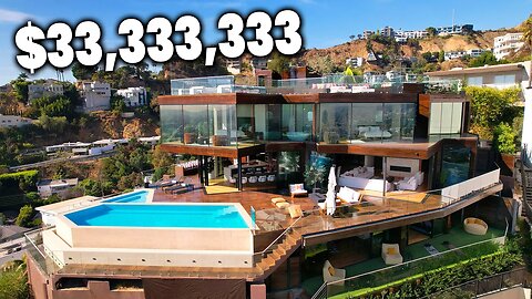 HOLLYWOOD MANSION HAS A BEDROOM MADE FROM GLASS!!