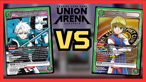 Union Arena Gameplay - Green Bleach Toshiro VS Green HxH Kurapika (English)