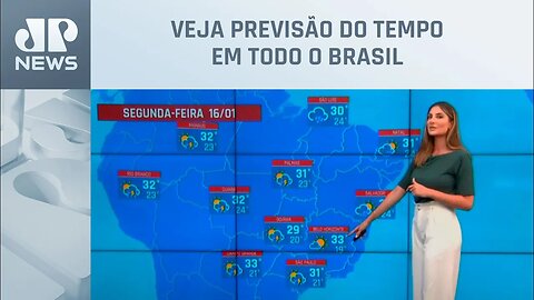 Temporais se espalham pelo país nesta segunda-feira (16)