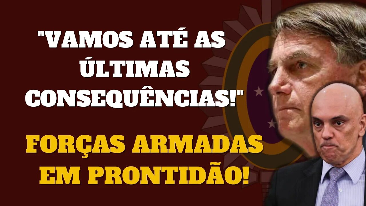 ALERTA: GENERAL DA DEFESA É CONVOCADO E DEIXA TROPA EM ALERTA - MORAES AMEÇA DE PRISÃO - CLIMA TENSO