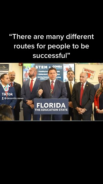 DeSantis on trade schools