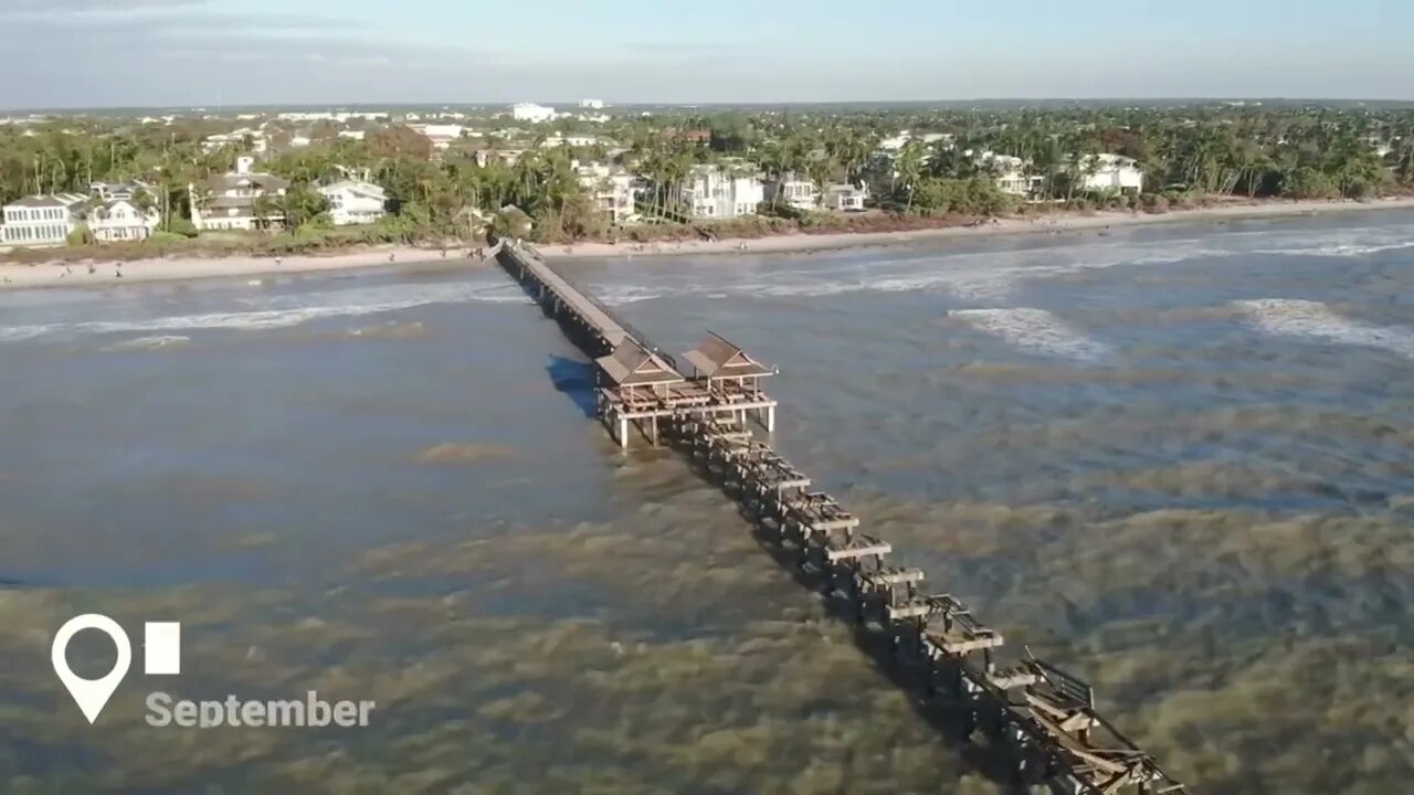 #hurricaneian Naples Pier Devastation