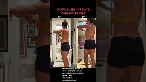 Carnivore diet, down 6lbs in 7 days and have NEVER felt better. Stay tuned, doing this for a month🚀