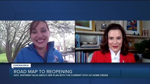 Gov. Whitmer talks about her plan with the current stay-at-home order