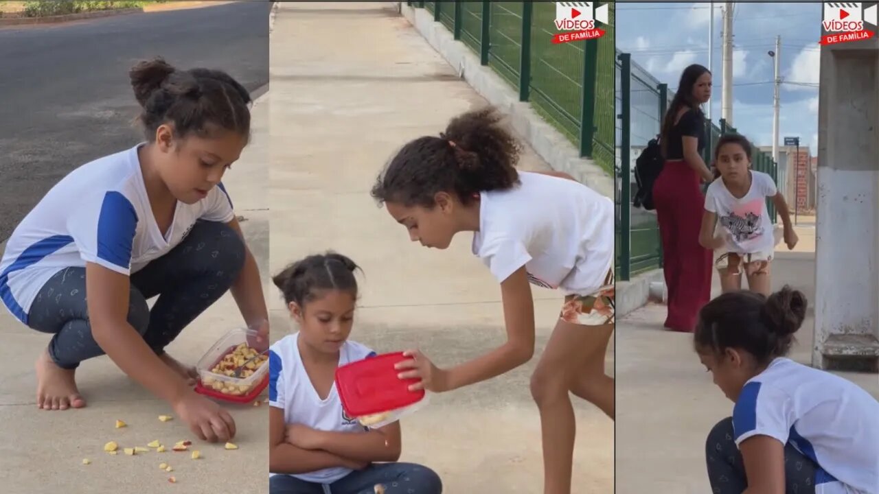 Menina desprezou o que sua MÃE lhe deu para comer sem imaginar que isso aconteceria 👩‍👧