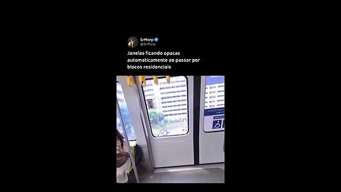 Janelas ficam opacas ao passar por residências