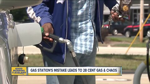 Gas station posts wrong price for gas
