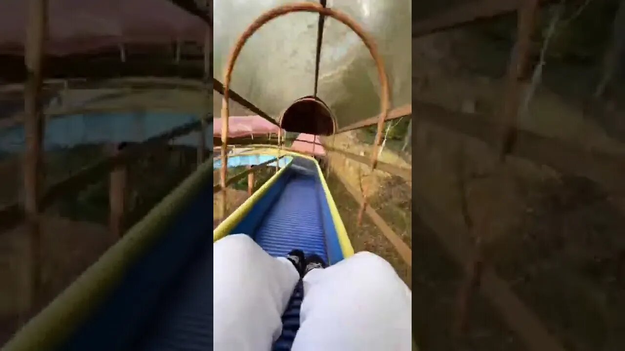 This slide at Gero Onsen's Gassho Village is the most fun I've had in a while...