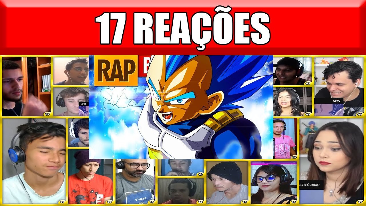 MULT REACT 🔴Rap do Vegeta (DragonballS) VMZ Feat. Tauz