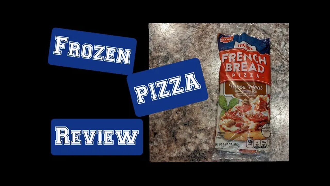 FROZEN PIZZA REVIEW: MEIJER FRENCH BREAD Three Meat