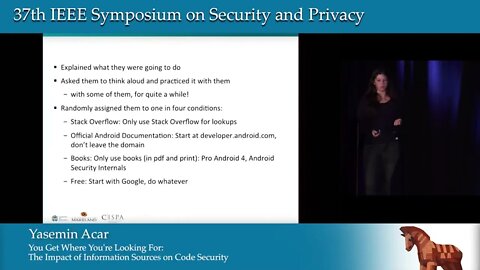 You Get Where You're Looking For The Impact Of Information Sources On Code Security