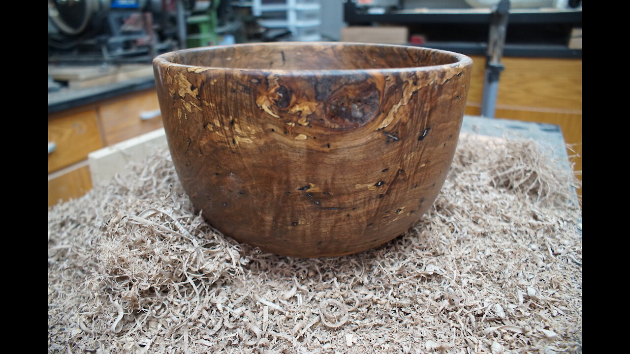 Wood turning a bowl