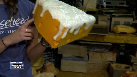 Foamation makes Brewers beer cheesehead