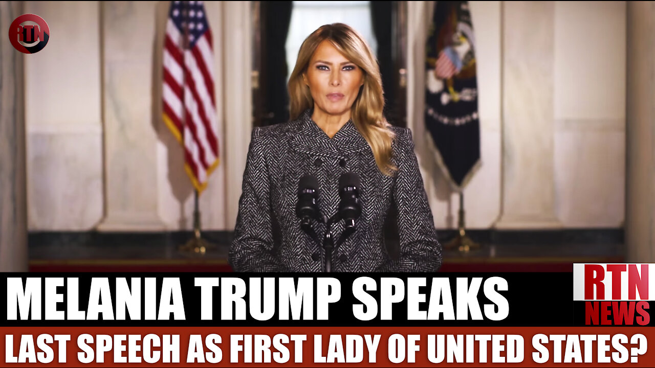 Melania Trump: Last Speech as First Lady | RTN News