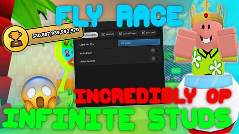 (2022 Pastebin) The *NEWEST* Fly Race Script! Infinite Studs and Rebirths!