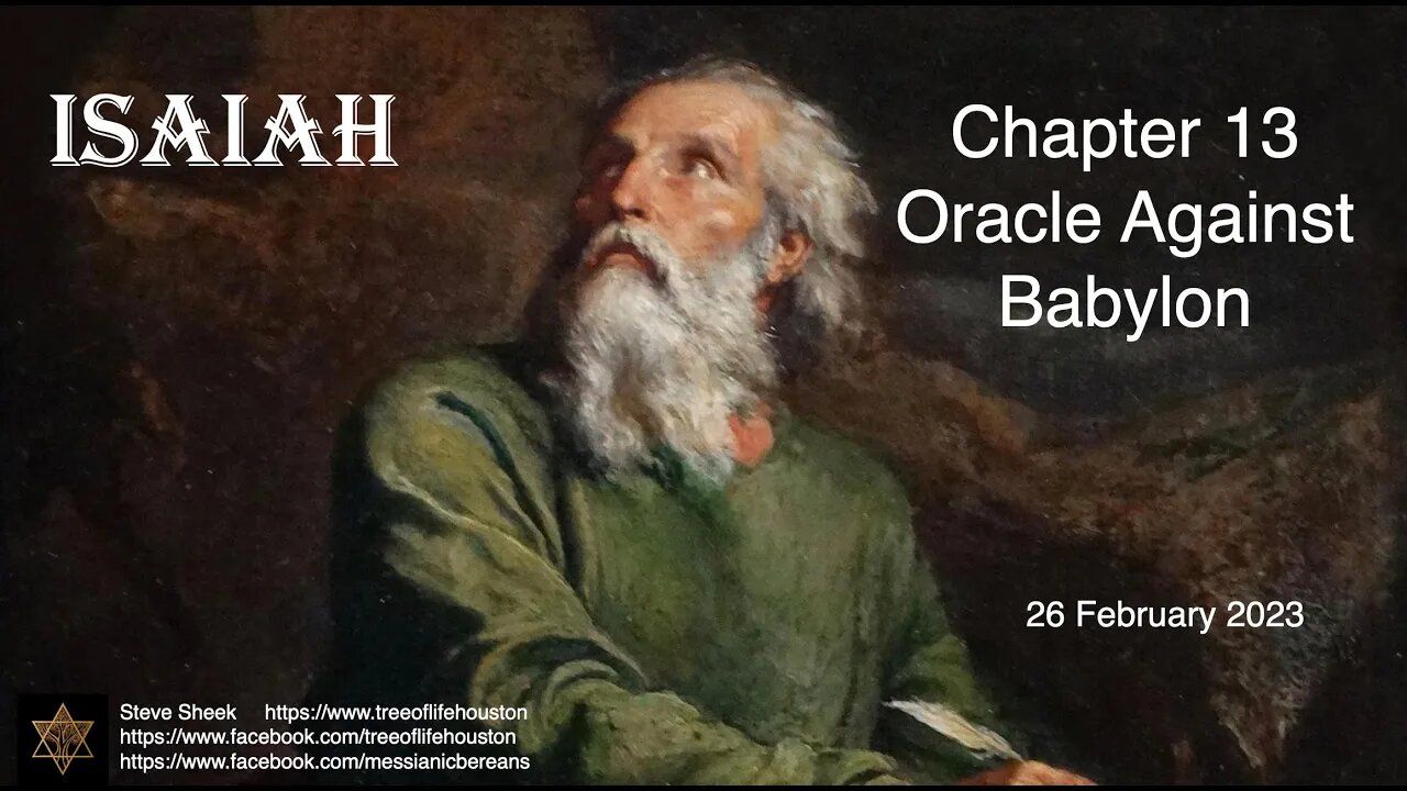 Isiaiah 13 Oracle Against Babylon
