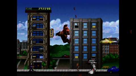 Destruction of the city by ape!