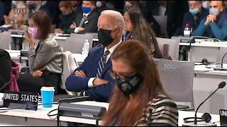 Biden Takes A Nap During Climate Conference