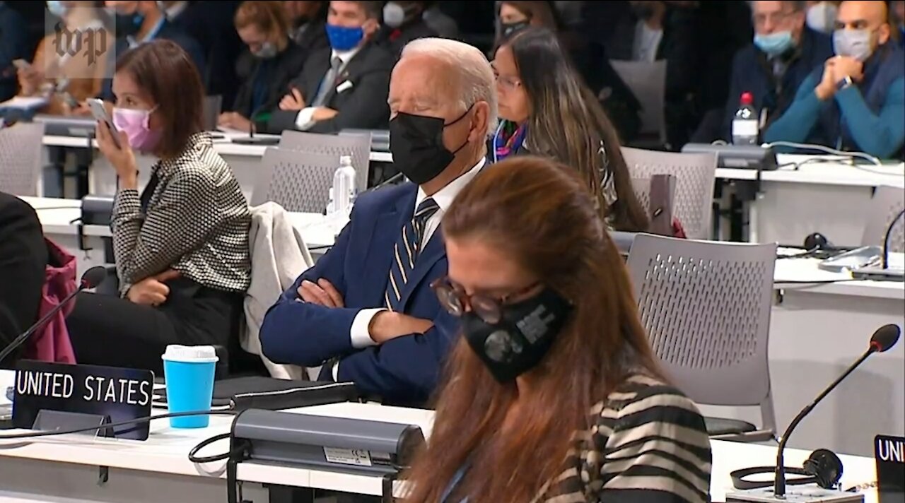 Biden Takes A Nap During Climate Conference