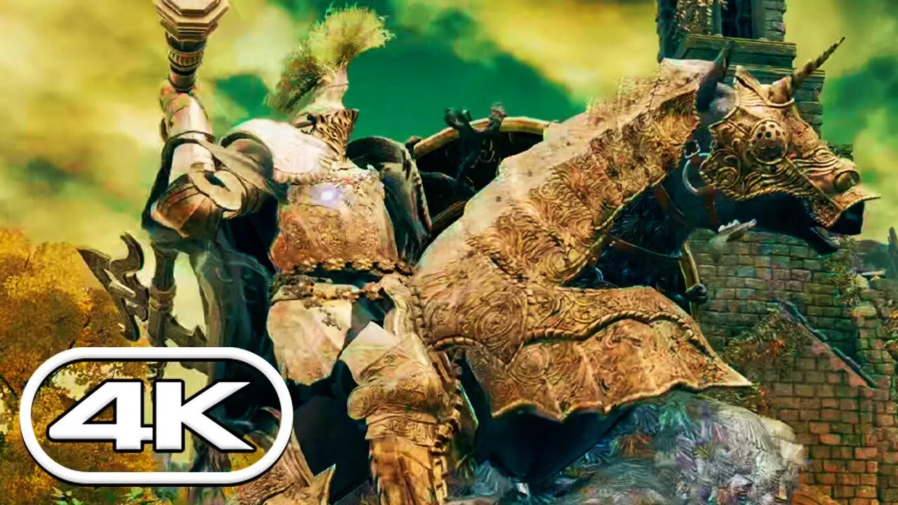 Elden Ring - Tree Sentinel Boss Fight (4K HDR 60FPS)