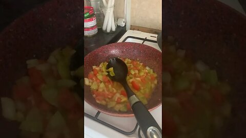 We love cooking-cooking with my veggies from the garden #cooking #kitchen