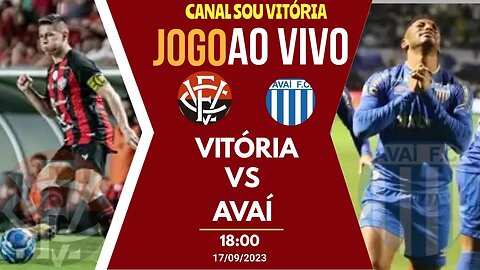 Assistir Vitória x Avaí ao vivo grátis Brasileirão série B 2023 #crbxvitoria