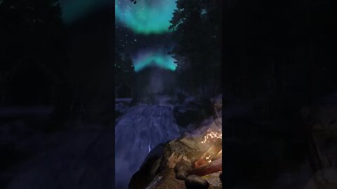 Fall Asleep Fast | Skyrim Camping Overnight | Frost River Farm 05 | Rain Ambience #shorts