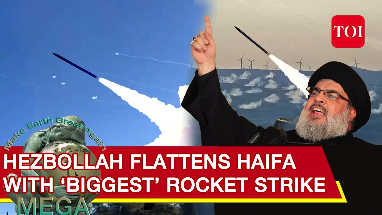 Hezbollah’s ‘Biggest-Ever’ Rocket Attack Jolts Israel’s Port City; IDF Terrorised, Triggers Alarm