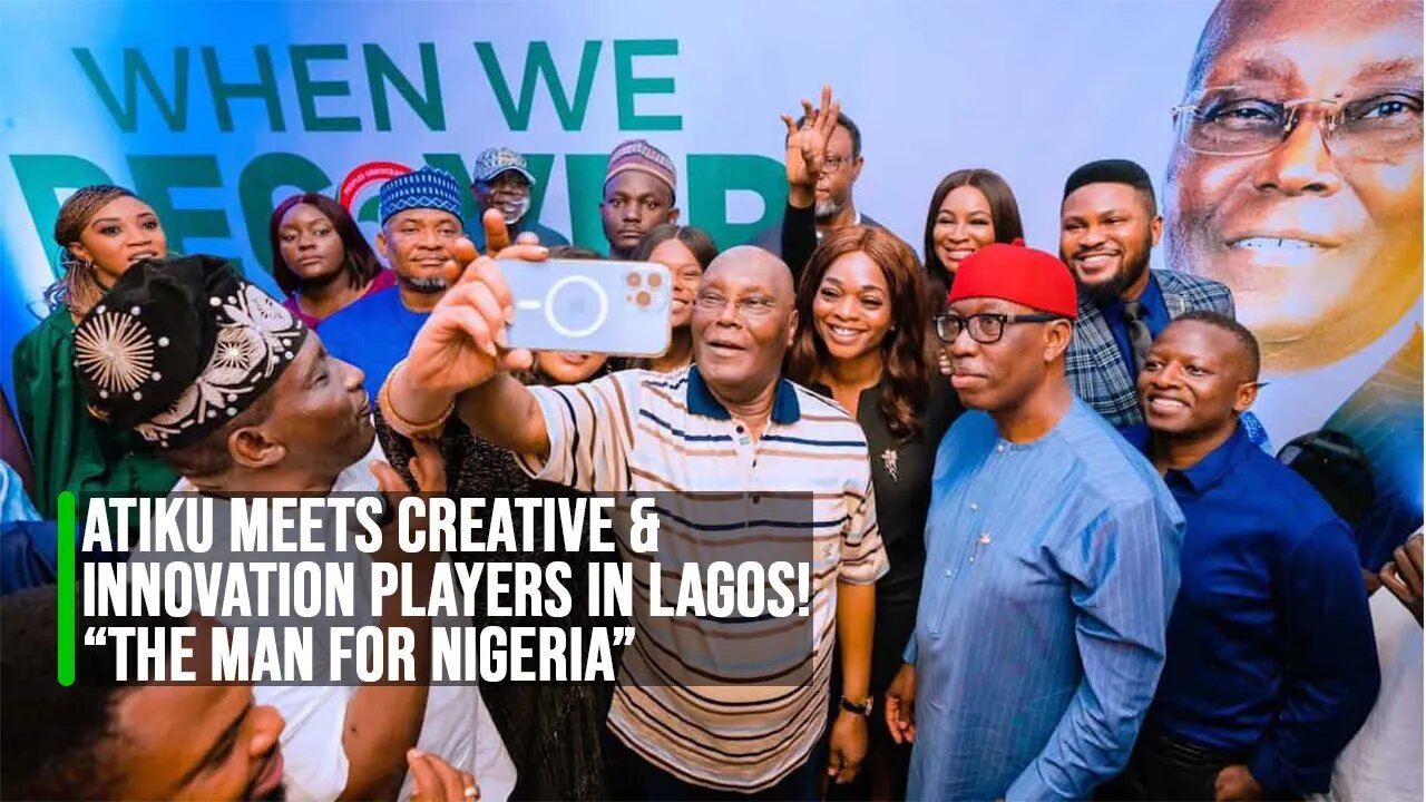 2023 ELECTION: Atiku meets with Creative and Innovation industry Players in Lagos