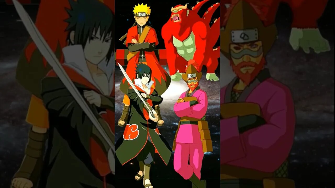 WHO IS STRONGEST?? Naruto, Sasuke VS Jincuriki.#shorts