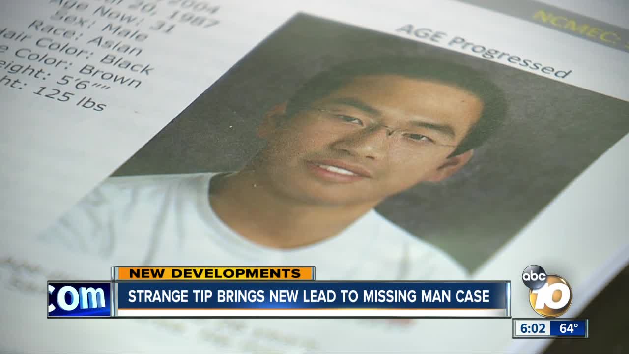 Strange tip brings new San Diego lead to missing man case