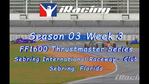 Falling and Climbing P3-P12-P7 | Hwy929 iRacing | FF1600 | Sebring Club | 2024 s3 W03