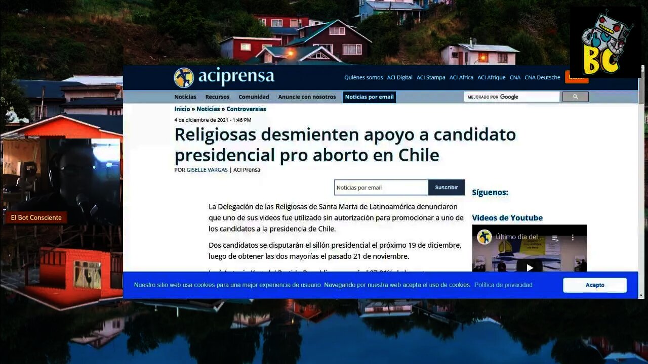 Religiosas desmienten apoyo a candidato presidencial pro aborto en Chile!!!!