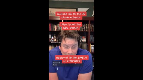 My first Tik Tok LIVE. See whole thing on YouTube https://youtu.be/Gz0_31hXjj4