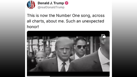 BREAKING REPORT: Trump Song Reaches # 1 on the Charts