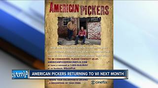 History Channel's 'American Pickers' will be filming in Wisconsin