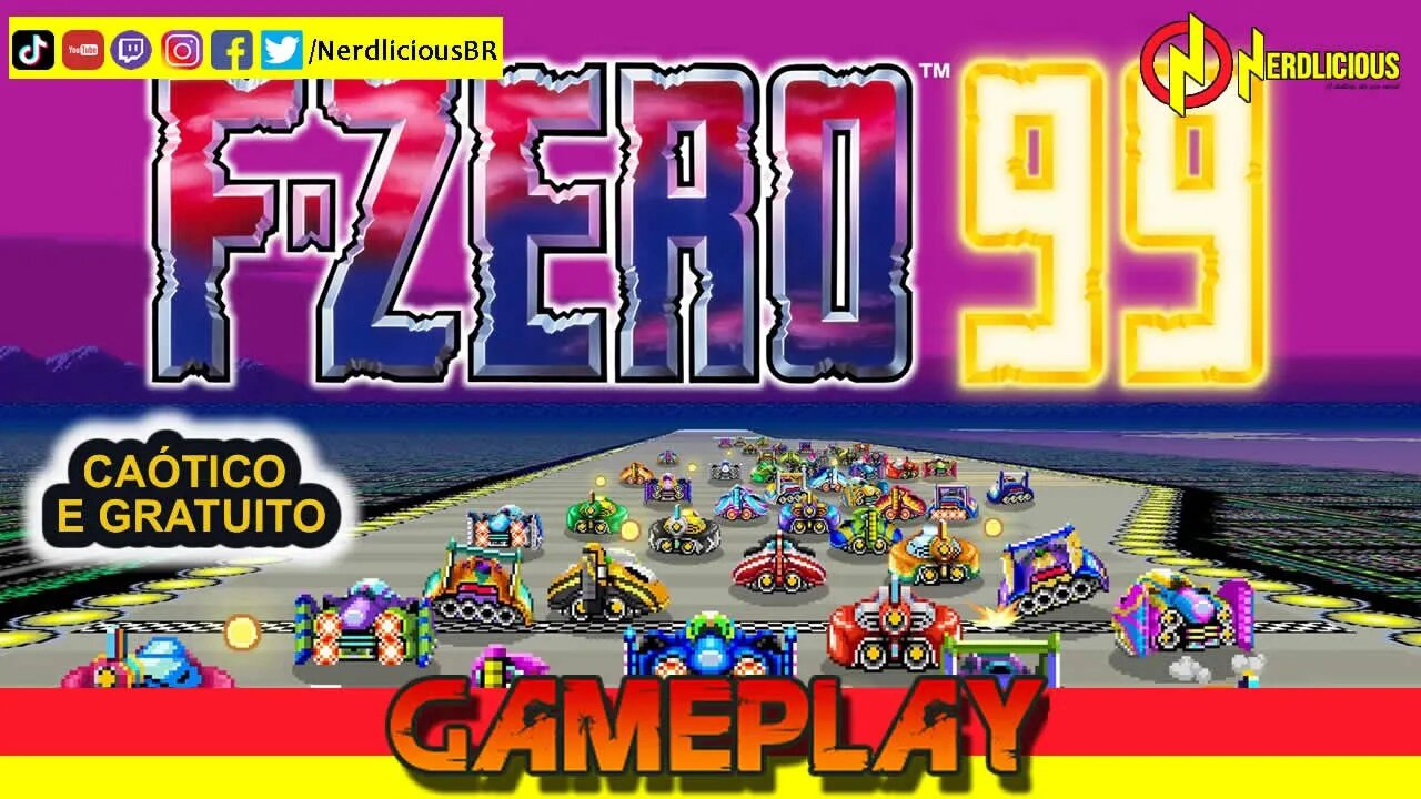 🎮 GAMEPLAY! F-ZERO 99 é um jogo GRATUITO no NINTENDO SWITCH, mas é muito caótico! Confira Gameplay!