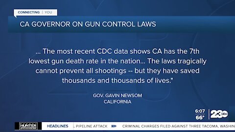 Despite San Jose shootings, Governor Gavin Newsom defends California's gun laws