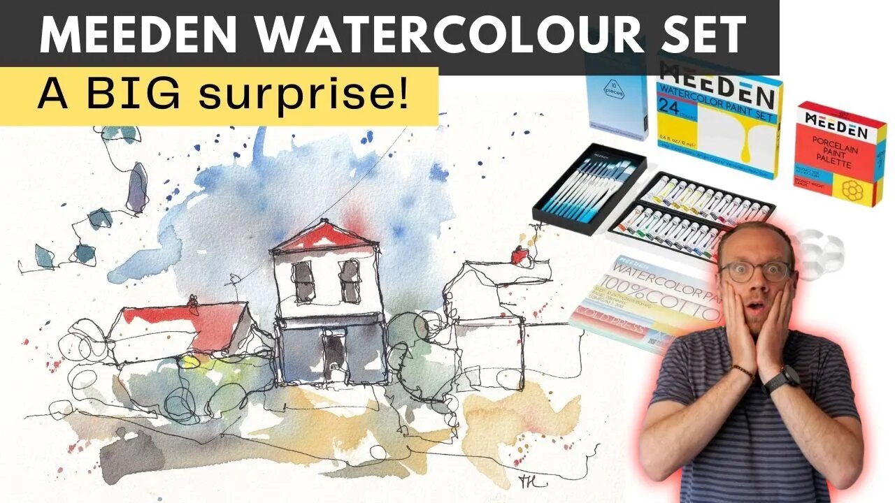 Meeden Watercolor Paints, Paper, Pallete and Brushes Review - In Depth