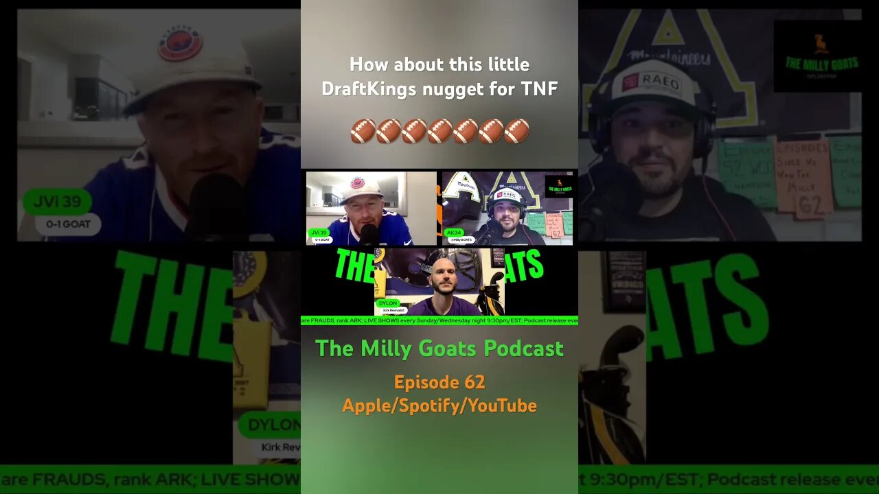 PRIMETIME GAMES #draftkings #dfs #nfl #funny #trending #podcast #fantasyfootball #shorts #jokes