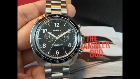 Limited edition titanium tachymetric Shinola Rambler 600 honoring Craig Breedlove land speed records