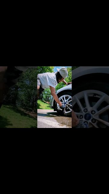 DIRTY TO CLEAN 🫧🪥 #viral #video #nashville #vlog #tennessee #wheels #cleaning #car #share #detailing