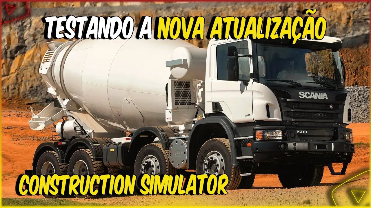 SCANIA P500 BETORNEIRA E DAF CF430 8X2 NO CONCRETO DA LAJE CONSTRUCTION SIMULATOR 2023