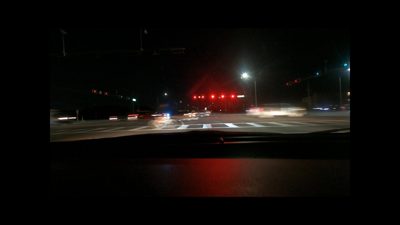 This is a Cool Nighttime Dash Cam Time Lapse