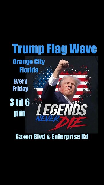 Come wave a Trump flag for the man that took a bullet for you