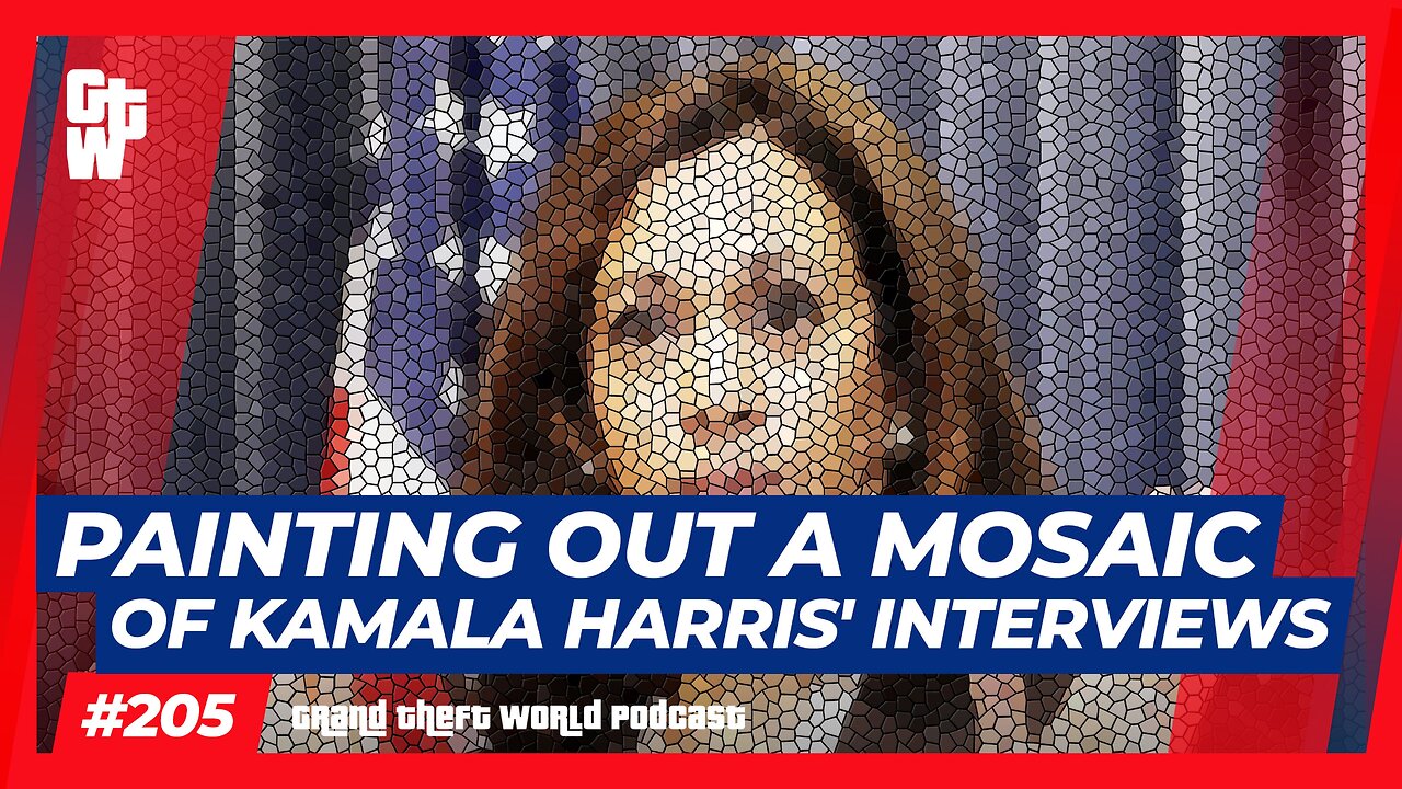 Painting out a Mossaic of Kamala Harris' Interviews | #GrandTheftWorld 205 (Clip)