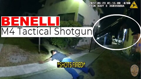 LAPD shoot at Joshua Hatfield in Los Angeles - Crenshaw - Police shooting in California with glock gun