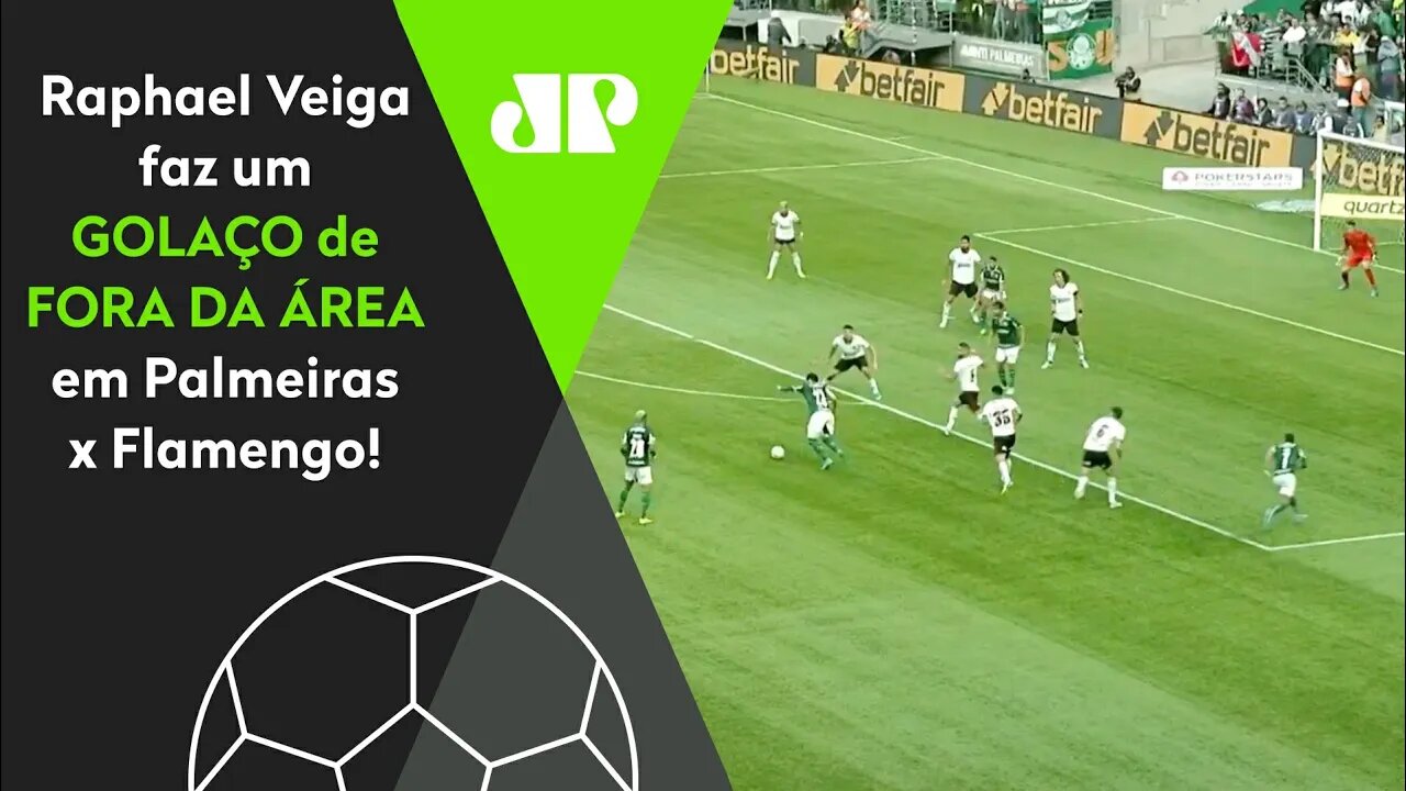 QUE TAPA FO**! OLHA o GOLAÇO que Raphael Veiga FEZ em Palmeiras 1 x 1 Flamengo!